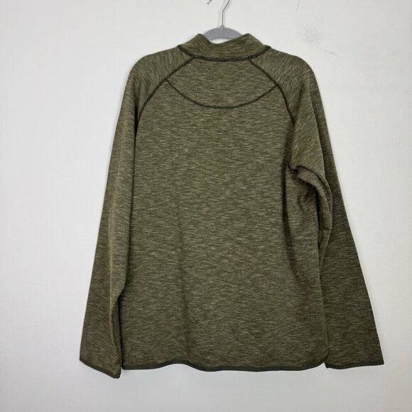 Vintage 1946 Mens 1/4 Zip Knit Sweater XL Moss Green Heather Nordstrom NWT - Picture 5 of 5